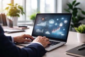 personne-ordinateur-bureau-lumineux-graphique