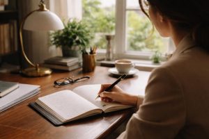 personne-ecrivant-carnet-bureau-fenetre