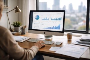 bureau-moderne-ordinateur-vue-ville