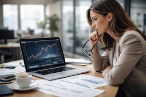 personne-table-documents-ordinateur-graphiques